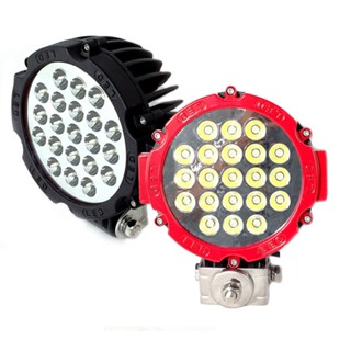 1PCS 63W 7inch Led Work Light Led Driving Ligh 7&amp;quot; Black Red 63W Round LED Headlight For Offroad Wrangler ATV SUV 12