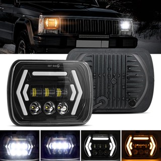 WRANGLER ไฟหน้า Led 7x6 5x7 7 นิ้ว สําหรับ Jeep Cherokee Xj Yj Comanche Mj