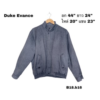 Duke Ecvance bomber jacket man เสื้อแจ็คเก็ตผู้ชายมีกระเป๋าซับในใหญ่ ซิบแน่นๆ B18.b16
