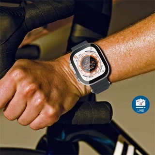 เคสสําหรับแอปเปิ้ลวอทช์ Ultra 49mm เคสกันกระแทก กันรอยขีดข่วน พร้อมฟิล์มกระจกนิรภัย สําหรับ Watch Ultra Case 49 มม