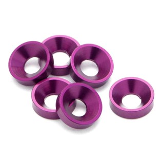 HPI 72063 CONE WASHER 3.0mm/4-40 FLATHEAD (PURPLE/6pcs)