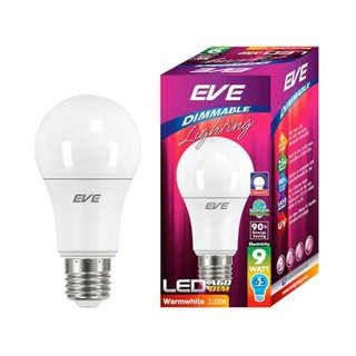 หลอด LED EVE Bulb Dimmable 9 วัตต์ WARMWHITE E27