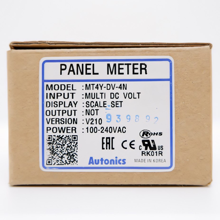 MT4Y-DV-4N, Meter, DC Volts, LED, W72xH36mm, 4-Digit, 0-500V Input ...