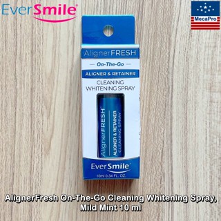 EverSmile®  AlignerFresh On-The-Go Cleaning Whitening Spray, Mild Mint 10 ml  สเปรย์ทำความสะอาดอุปกรณ์จัดฟัน รีเทนเนอร์