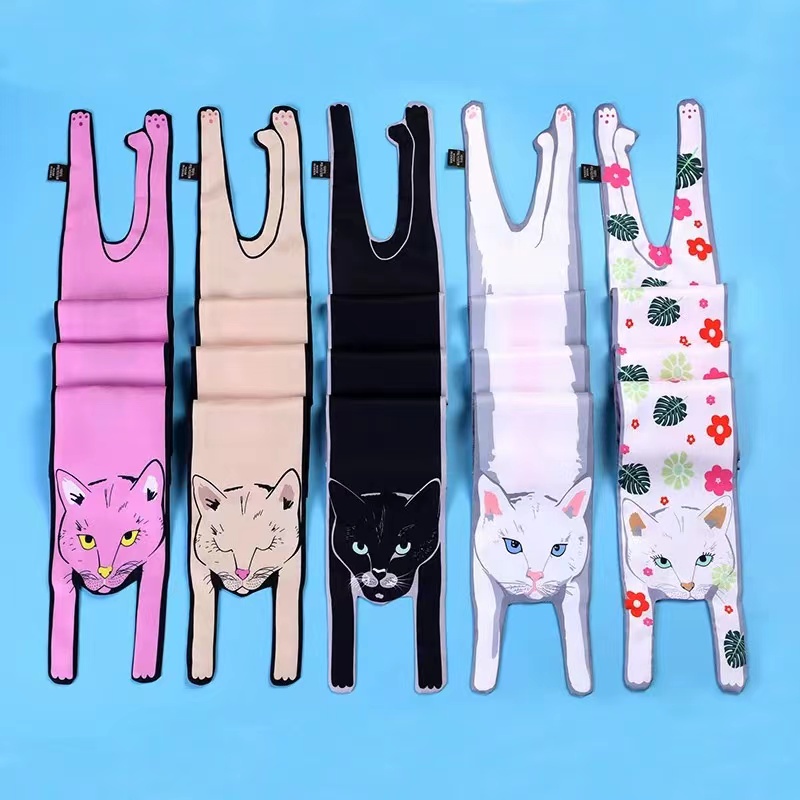 ผ้าพันคอ ผ้าเรยอน ลายสัตว์ ขนาด 47 นิ้ว x 4.3 นิ้ว แฟชั่น สําหรับผู้หญิง 1 ชิ้น WJ1105 - รูปที่ 5