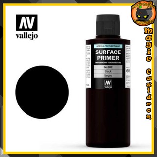 Surface Primer Black 60-200ml. Vallejo Surface Primer สีอะคริลิคสูตรน้ำ