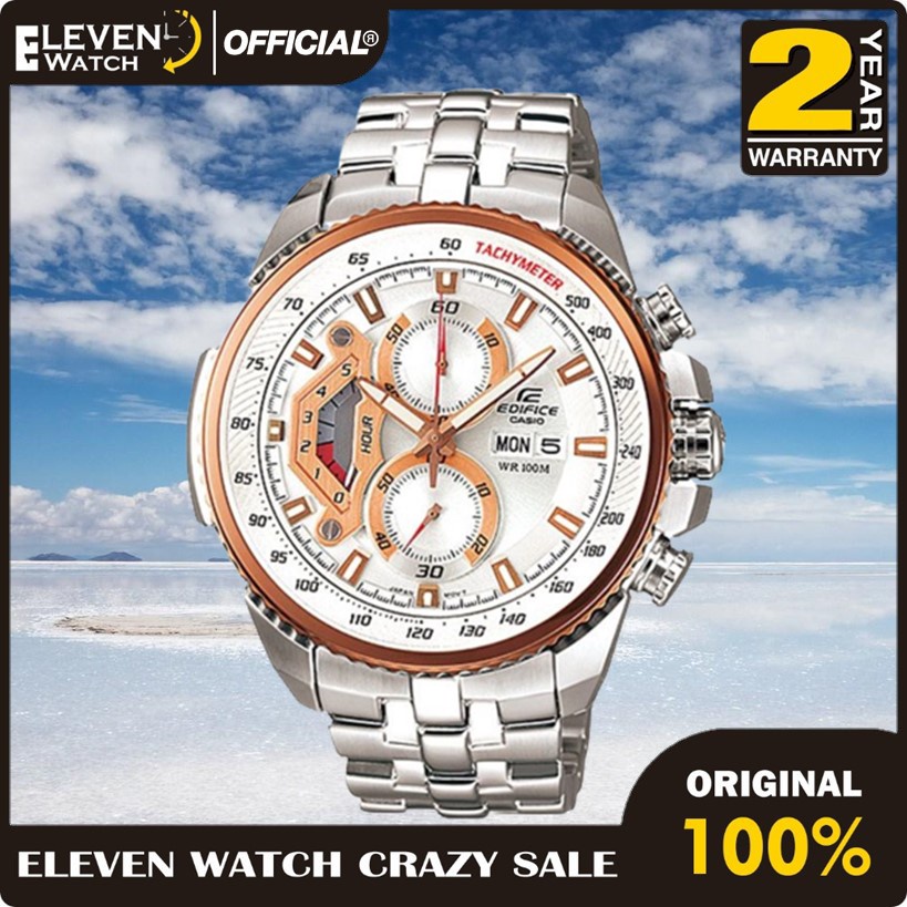 Casio EDIFICE นาฬิกาข้อมือ EF-558D-7AV EF558D-7AV รับประกัน 2 ปี ของแท้ 100%
