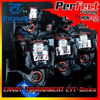 รอกสปินนิ่ง PIONEER ENVOY TOURNAMENT EYT-1000/2000/3000/4000/5000/6000 (SILVER RED)