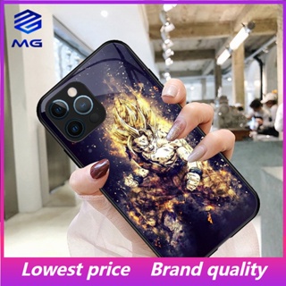 Mg TIKTOK เคสโทรศัพท์มือถือกระจกนิรภัย ลาย The Goku Saiyan ไฮเอนด์ สําหรับ iPhone 14 14max 14promax 13 13Pro 13Promax 12ProMax 11 7plus 8plus XR XS X XSMAX 11ProMax 11pro 12 12pro