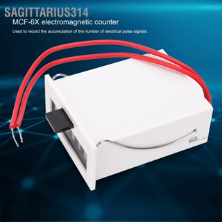 Sagittarius314 โมดูลคลื่นแม่เหล็กไฟฟ้า นับตัวเลข 6 หลัก วัสดุ Abs Mcf‐6X 0‐999999 1.5W Ac220V