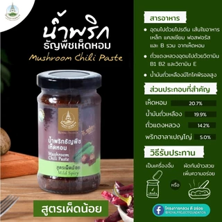 น้ำพริกธัญพืชสูตรเผ็ดน้อย ขวด 114 กรัม / 4 ออนซ์