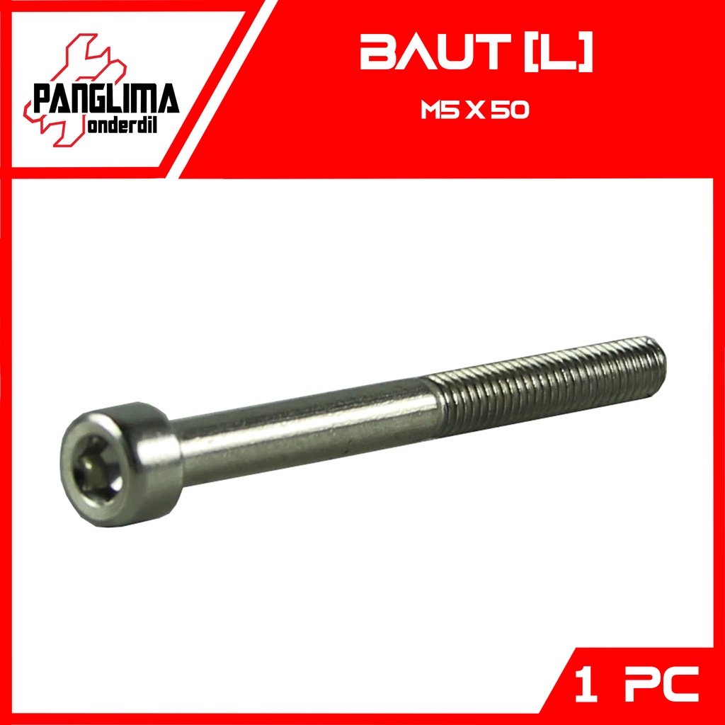L-L4 Bolt M5x50-5X50-M 5 x 50 Key-K 4 P-Pitch 0.8 Bolt-Bolt