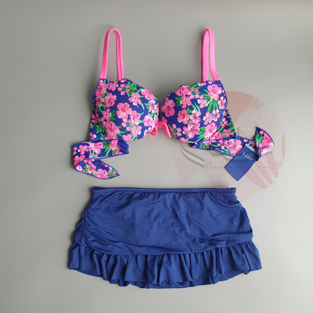 APT9 Kohls ชุดว่ายน้ําทูพีซมีลายและกางเกงส่งออกไปยัง US No. 4