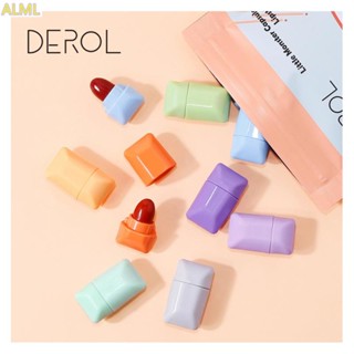 Derol ใหม่ ชุดลิปสติก ลิปกลอส เนื้อแมตต์ กํามะหยี่ ติดทนนาน 8 สี