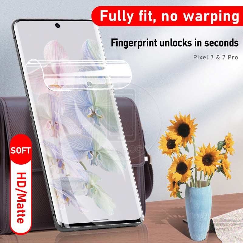Google Pixel 8a 8 7 7A Pro HD Full Coverage Soft TPU Hydrogel Screen Film Protector