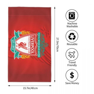 Liverpooll FC (2) ผ้าขนหนู ทรงสี่เหลี่ยม ขนาด 70x40 ซม. สําหรับออกกําลังกาย โยคะ วิ่ง กลางแจ้ง