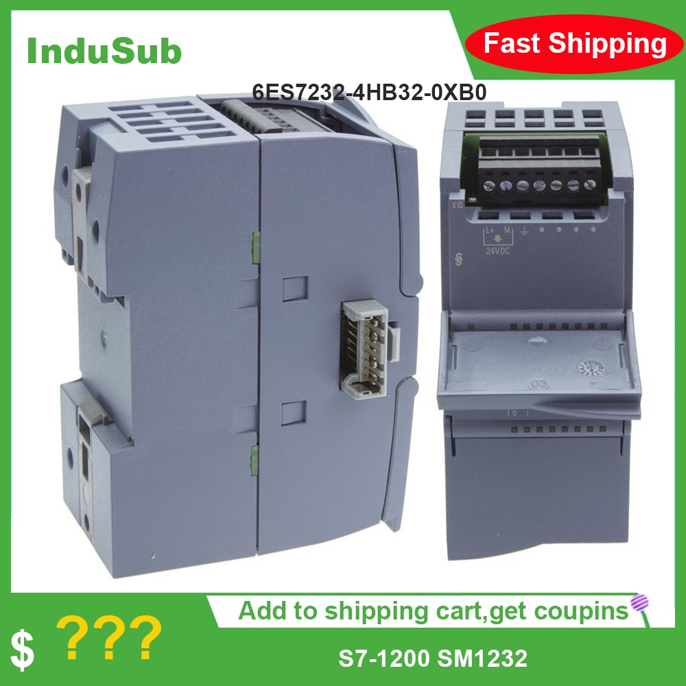 6ES7232-4HB32-0XB0 SIMATIC S7-1200 SM1232 Analog เอาต์พุตโมดูล Controller โปรแกรมการสื่อสารโมดูลใหม่