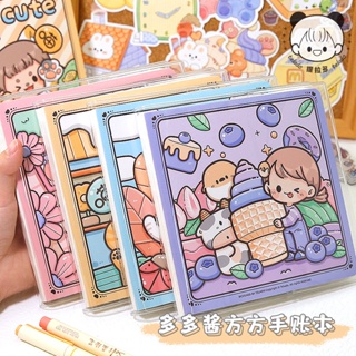 Peach Cartoon cute girl notebook Memo Pad School Office Stationery Notepad