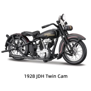 โมเดลรถจักรยานยนต์ Maisto 1:18 Harley-Davidson 1928 JDH Twin Cam Glide Die Cast Vehicles ของเล่นสําหรับเด็ก