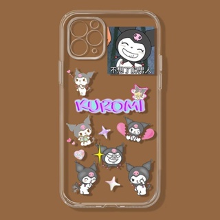 Cartoon Kuromi เคสไอโฟน iPhone Xr Xs X max 13 11 pro max 12 14 pro phone case 7 8 เคส 8plus 8พลัส cover นิ่ม 7plus TPU