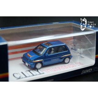 Honda City Turbo II Blue Model Version With white motocompo (1:64)