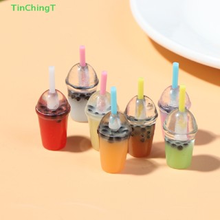 [TinChingT] ถ้วยชานมไข่มุกจิ๋ว 1:12 สําหรับบ้านตุ๊กตา 5 ชิ้น