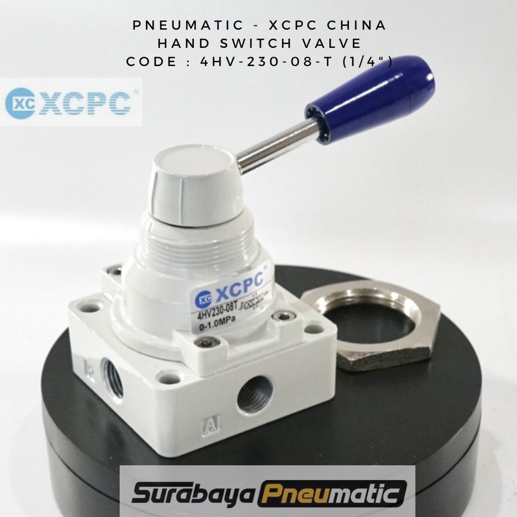 วาล์วสลับมือ - 4HV-230-08-ที (เกลียว 1/4") - นิวเมติก XCPC