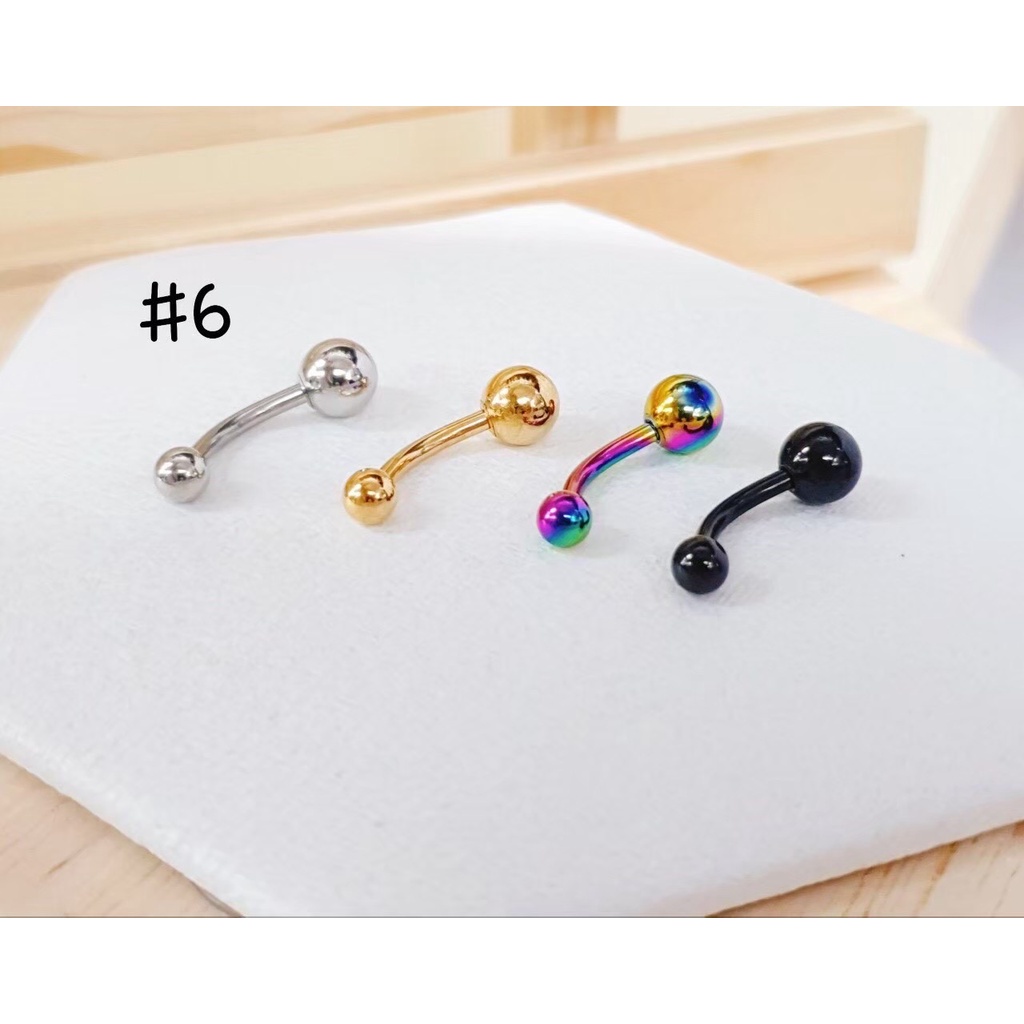 จิวสะดือ เพชรกลม 💎💎 ราคาถูก 💎💎 🇹🇭ส่งจากไทย ส่งเร็วส่งไว🇹🇭ประดับเพชรหลายสี วัสดุสแตนเลสแท้ เหมาะสำหรับคนแพ้ง่าย - รูปที่ 7