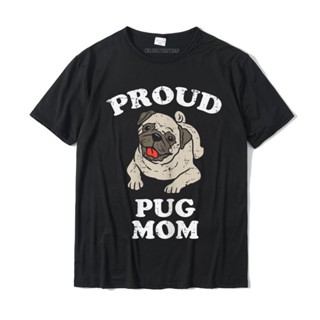 เสื้อเชิ้ตชาย Bayan gurur Pug anne hayvan Pet köpek sahibi sevgilisi Mama kadın hediye T-Shirt tişörtleri erkekler için