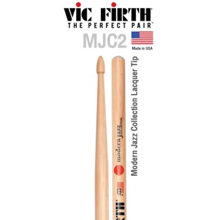 Vic Firth® MJC2 ไม้กลอง Jazz Collection ( Modern Jazz Collection Lacquer Tip ) ** Made in USA **