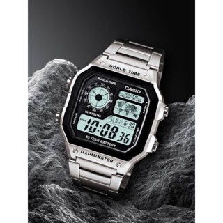 CASIO ดิจิตอล AE-1200WHD-1Aรับประกันจากศูนย์1ปี