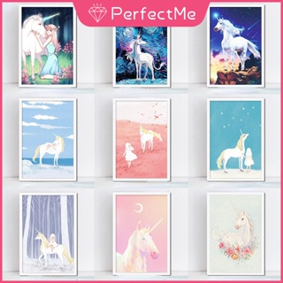 พร้อมส่ง ภาพวาดปักครอสสปา บนผ้าใบ ลายการ์ตูนยูนิคอร์น 5D ขนาด 30x40 ซม. สําหรับตกแต่งผนังบ้าน DIY