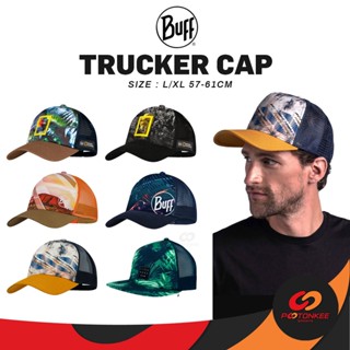 Pootonkee Sports BUFF TRUCKER CAP (L/XL : 57-61CM.) หมวกบัฟสำหรับท่องเที่ยว กันแดด ไม่อับร้อน ด้านหลังตาข่ายระบายอากาศดี