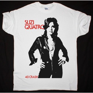 ขายดี! [พร้อมส่ง] เสื้อยืดผ้าฝ้าย 100% พิมพ์ลาย SUZI QUATRO 48 CRASH HARD ROCK SWEET NAZARETH SLADE SMOKIE โอเวอร์ไ