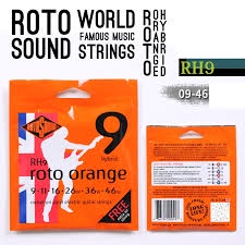 Rotosound Roto Orange สายกีตาร์ไฟฟ้า ชุดผสม ขนาด 0.09 - 0.46 รุ่น RH9 (Made in England)