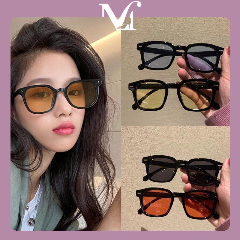 แว่นกันแดดแฟชั่น เทรนด์สไตล์เกาหลี แว่นกรองแสง คุณภาพสูง แว่นกันแดดวินเทจ จัดส่งจากประเทศไทย