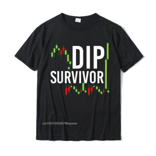 ขายดี!เสื้อยืดท็อป ผ้าฝ้าย พิมพ์ลาย Day Trader Day Trading Dip Survivor สําหรับผู้ชาย YNR SS8NS-5XL