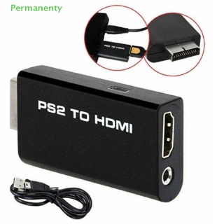 Permanenty อะแดปเตอร์แปลงวิดีโอ PS2 เป็น HDMI พร้อมเอาต์พุตเสียง 3.5 มม. สําหรับมอนิเตอร์ HDTV US
 ของดี