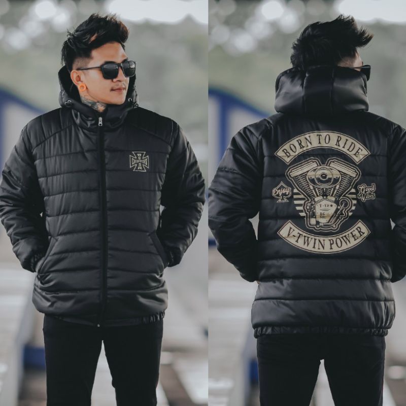 เสื้อแจ็กเก็ต BIKERS PUFFER สําหรับขี่รถจักรยานยนต์