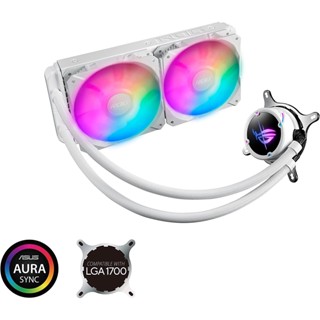 ASUS  ROG STRIX LC II 240 ARGB WHITE EDITION All-in-one AIO Liquid CPU Cooler 240mm Radiator (Warranty 6Y)