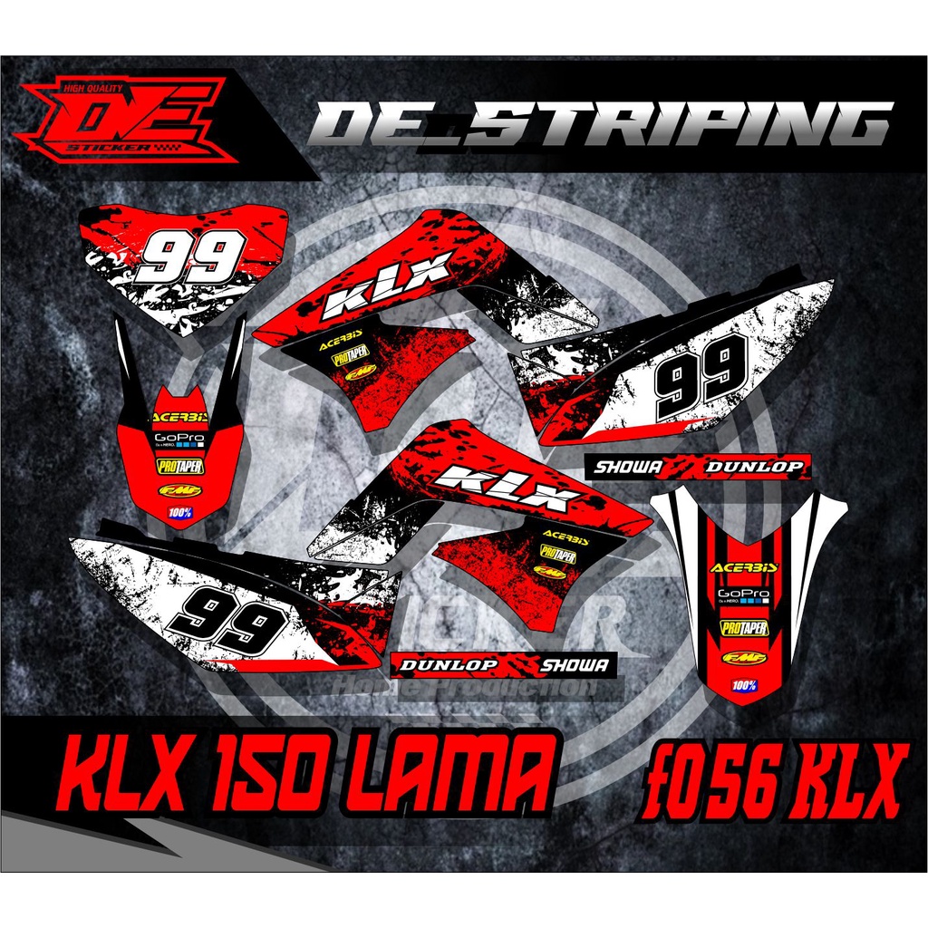 สติ๊กเกอร์ KLX STRIPING OLD KLX OLD KLX 150 OLD f056