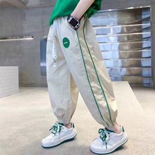 Pants🍀กางเกงเด็กชายฤดูร้อนส่วนบาง 2022 เด็กใหม่ฤดูร้อนกางเกงกันยุงในชายร่างใหญ่ tide boy หล่อกางเกงแห้งเร็ว