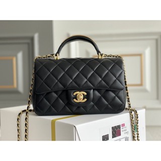 พรี​ ราคา11200 Chanel cf กระเป๋าโซ่ หนังแกะ กระเป๋าสะพาย