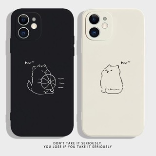 Cute cats and dogs คู่รัก เคสไอโฟน iPhone 11 14 pro max 8 Plus case X Xr Xs Max Se 2020 cover เคส iPhone 13 12 pro max 7