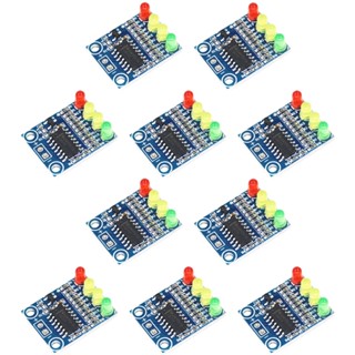 10PCS XD-82B 4-bit LED Light 12V Battery Level Indicator Module Onboard Battery Indicator LED Lights PCB Board