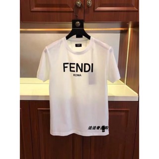 เสื้อยืดผ้าคอตตอน เสื้อยืดผ้าฝ้าย ราคาส่ง เสื้อเชิตแขนสั้น Fendi