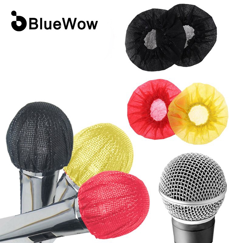 BlueWow ไมโครโฟนคาราโอเกะ Mic Hygiene Cover Non ทอทิ้งสุขาภิบาล / Sarung Mikrofon