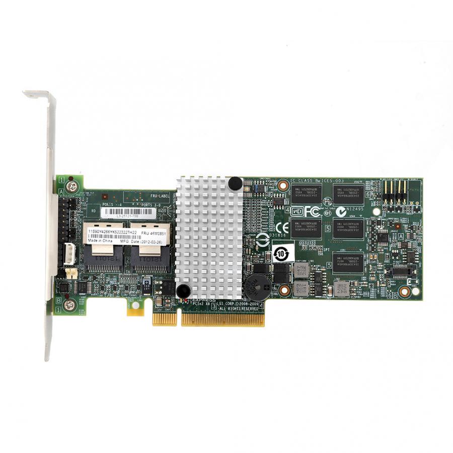 IBM M5015 Megaraid 9260-8i SATA / SAS Controller RAID 6G PCIe x8 สําหรับ LSI 46M0851 อ่าน 2875MB/s เ