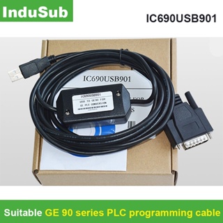 สายเคเบิลโปรแกรมมิ่ง IC690USB901 GE90-30 GE90-70 Series PLC USB และ RS232 เวอร์ชั่นพอร์ต