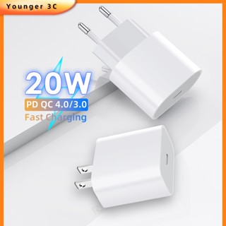 อะแดปเตอร์ชาร์จเร็ว PD20W Type-C อินเตอร์เฟซยุโรป อเมริกัน สําหรับหัวชาร์จ